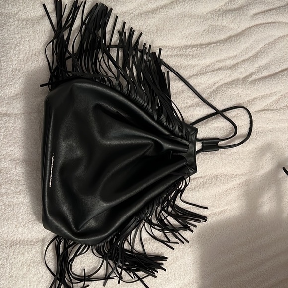 Victoria’s Secret drawstring fringe bag / backpack - Picture 3 of 7